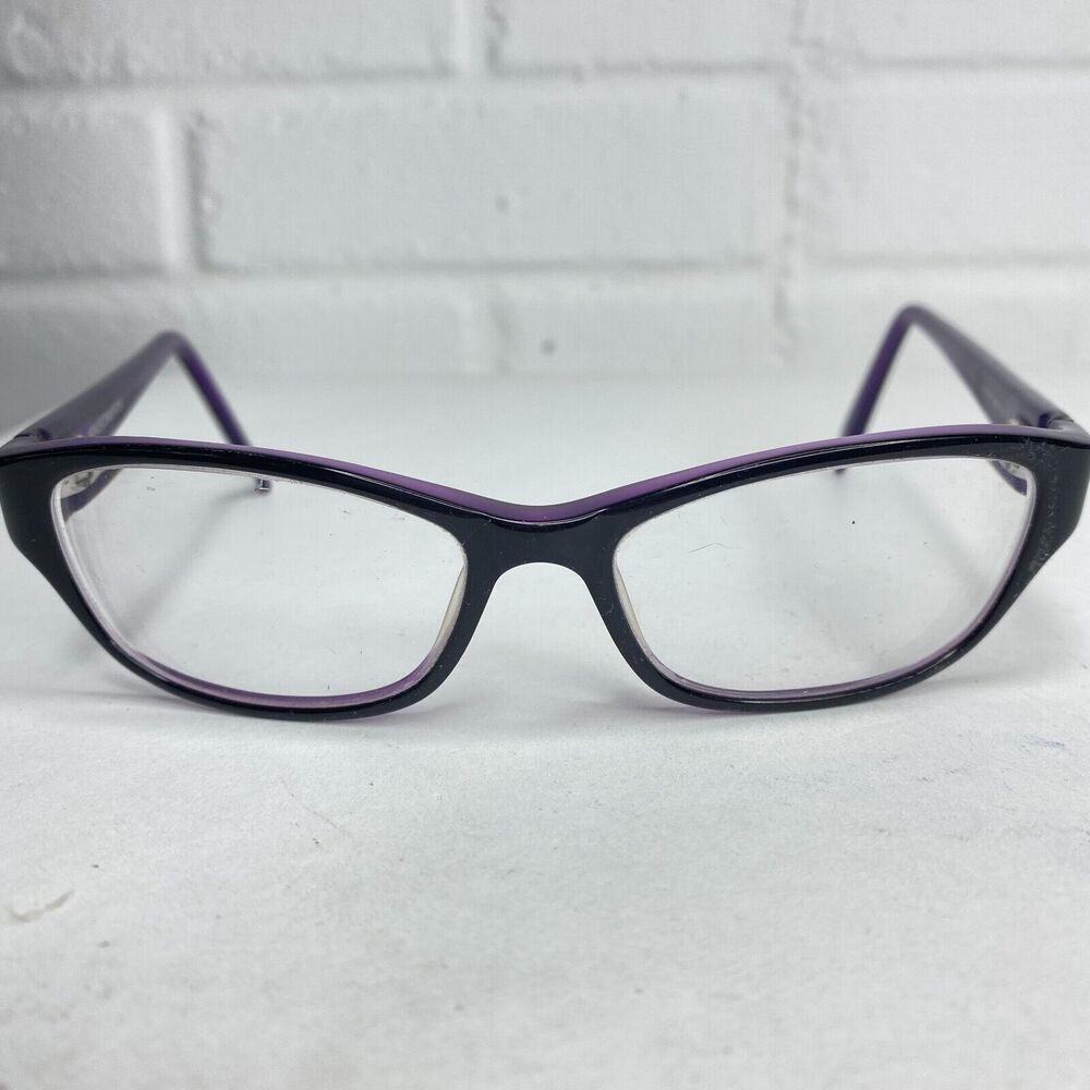 Skechers SK 2009 BLKPUR Eyeglasses Sunglasses Frames‎ Black Purple Floral H2586